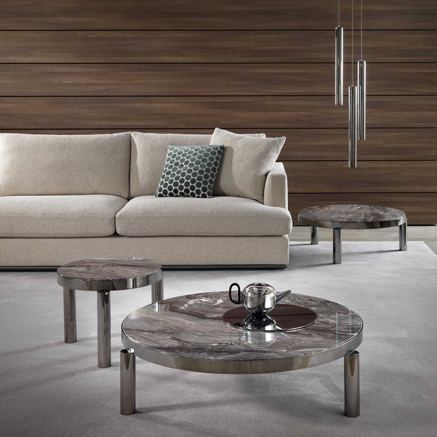 Break Small Table 45H: Bronze Glass with Shiny Brass - Giulio Marelli ...